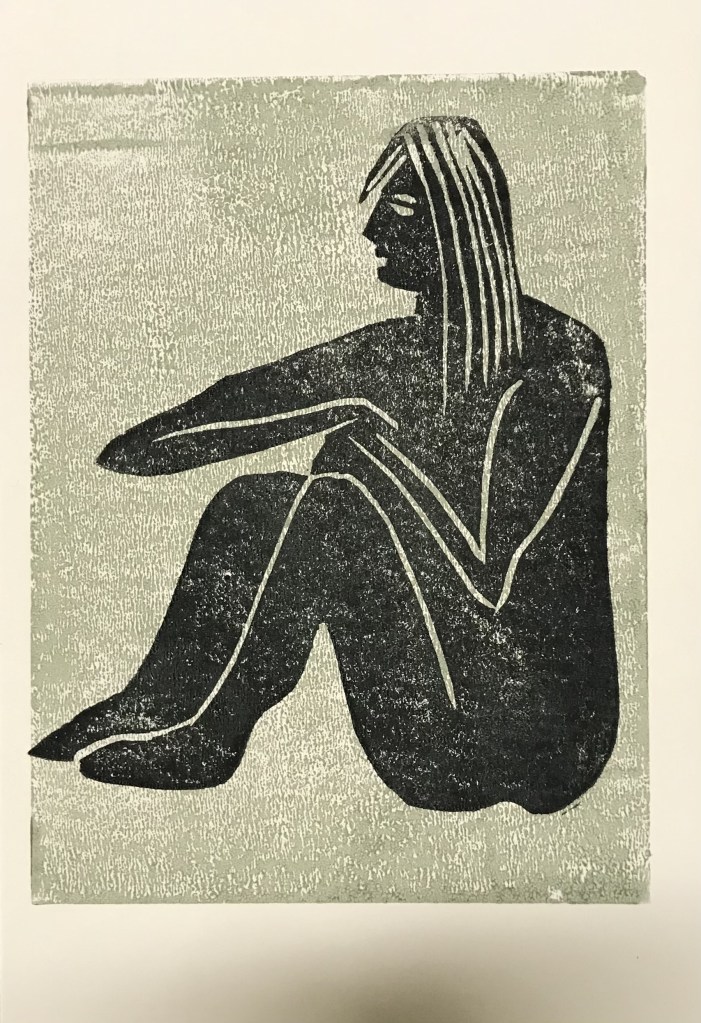 Naket
Linoeumtryck 1 färg
SÅLD